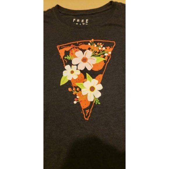 Free State Pizza Flower Decorative Women's XL T-Shirt - Picture 2 of 3